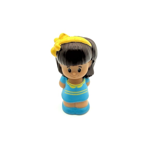 Fisher Price Little People Mia yellow bow playground grocery girl school bus zoo - Picture 1 of 3